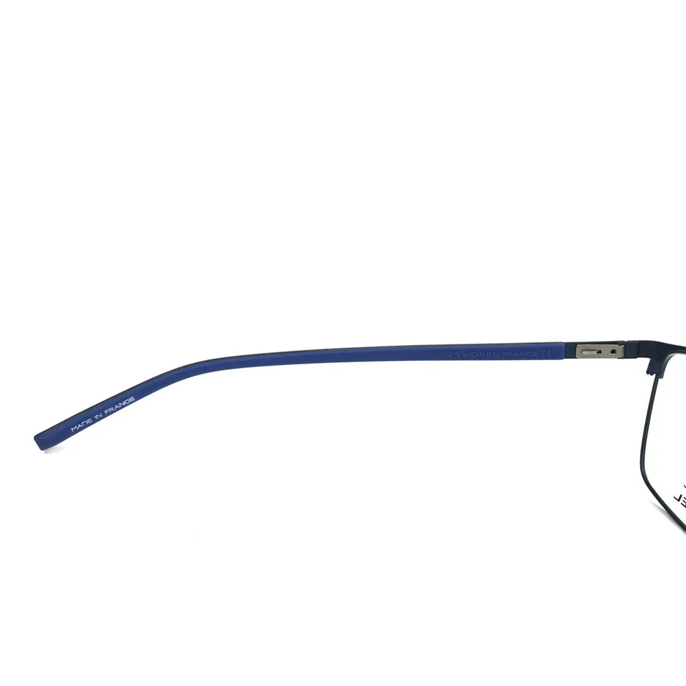 Lightec by Morel Eyeglasses Frames 30011L BN08 Black Blue Square 54-18-145
